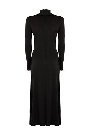 Abito Lungo Nero Con Drappeggio DAVID KOMA | AW25DK46DBLACKSILVER